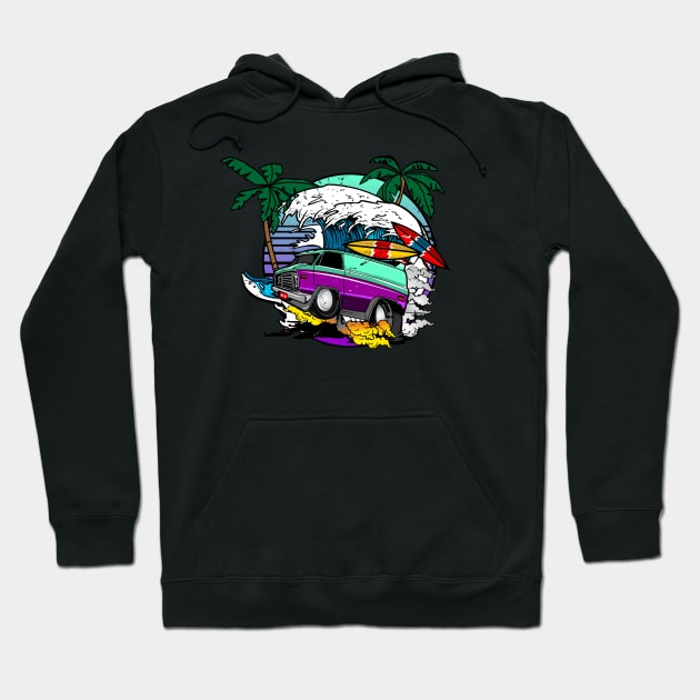 van surf Hoodie by small alley co